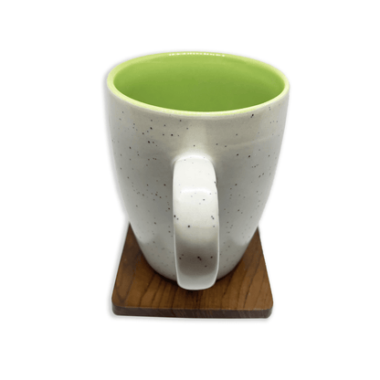 Bhokals Dots Print Green White Coffee Mug