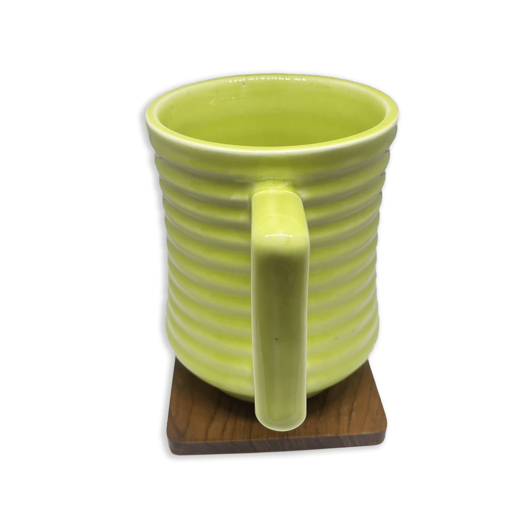 Bhokals Line Texture Pattern Green Coffee Mug