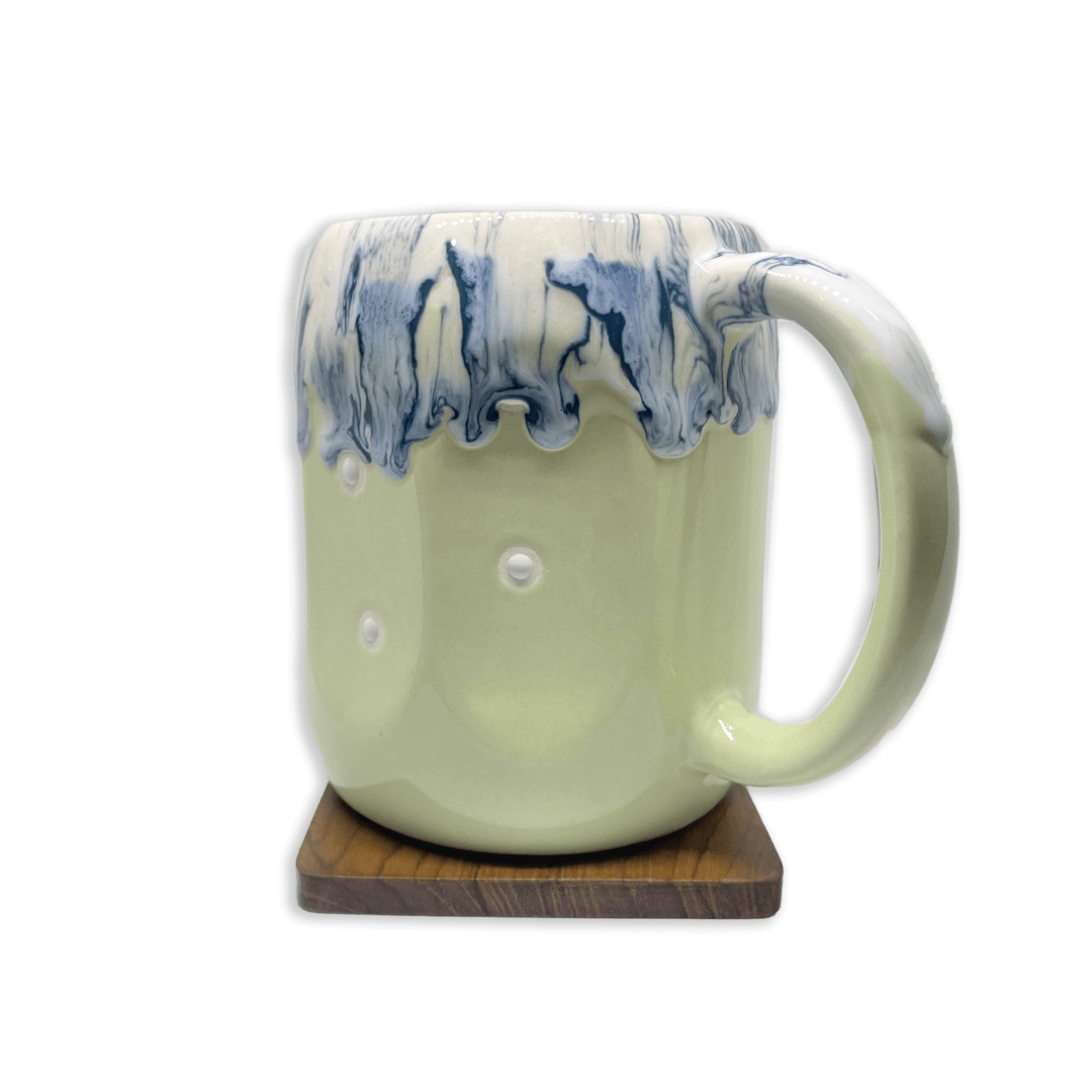 Bhokals Big Dots Print Green Coffee Mug