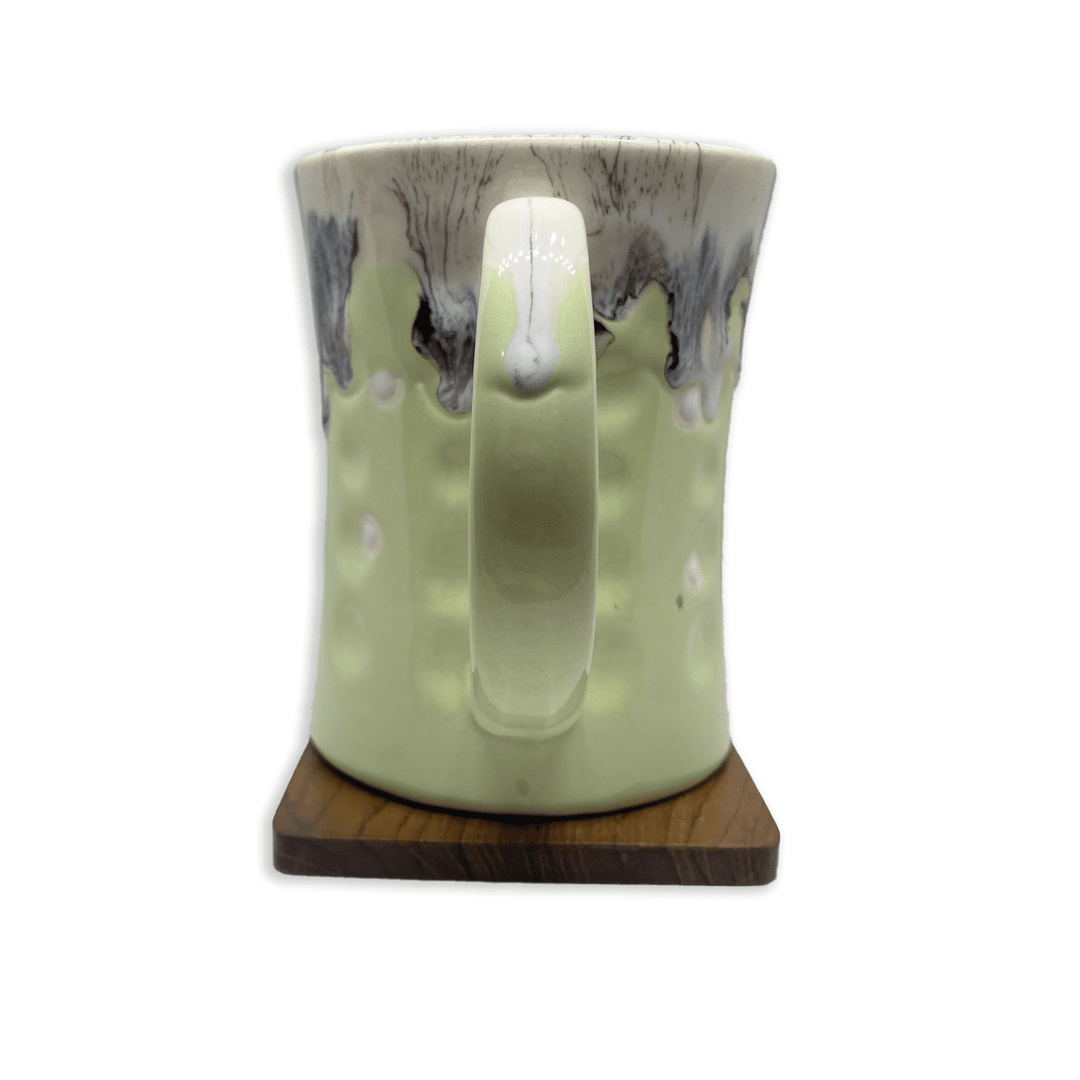 Bhokals Big Dots Light Green Round Coffee Mug