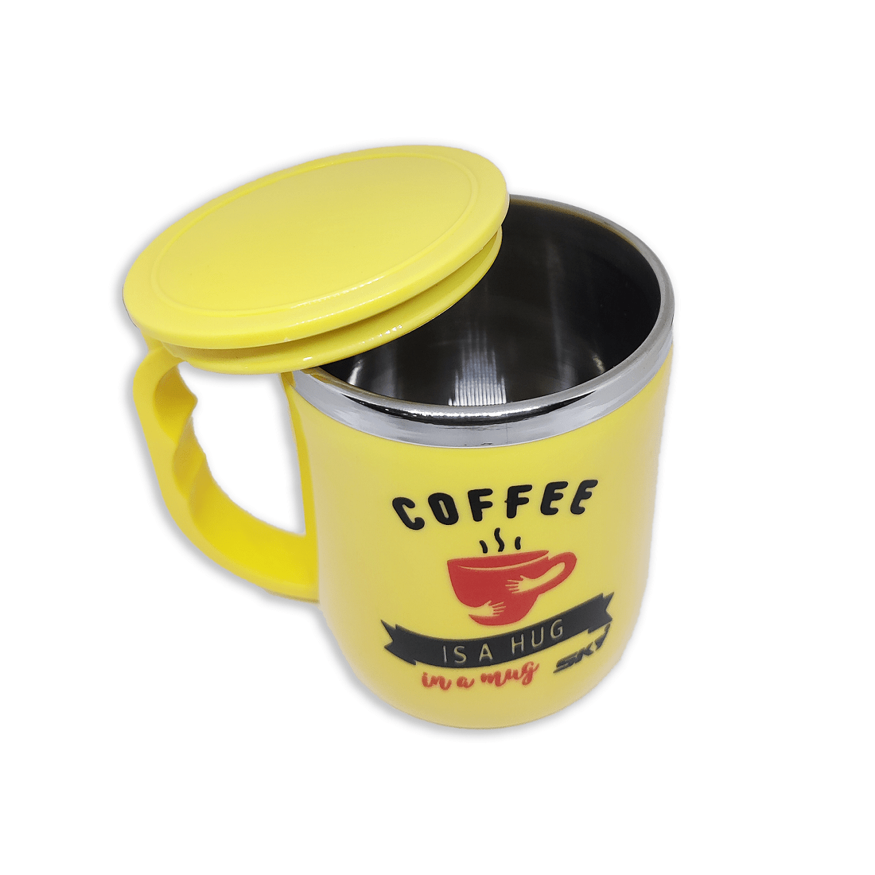 Jolly Steel Small Yellow Coffee Mug