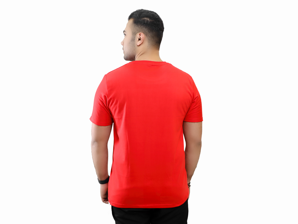 Out of The box Printed Round Neck  Cotton Men T-Shirt