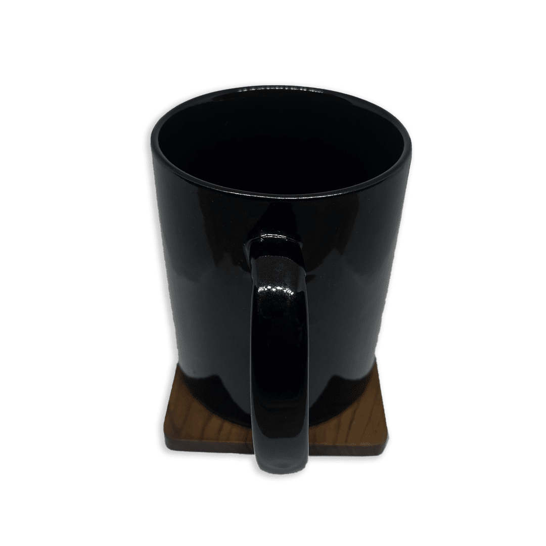 Bhokals Solid Black Round Coffee Mug
