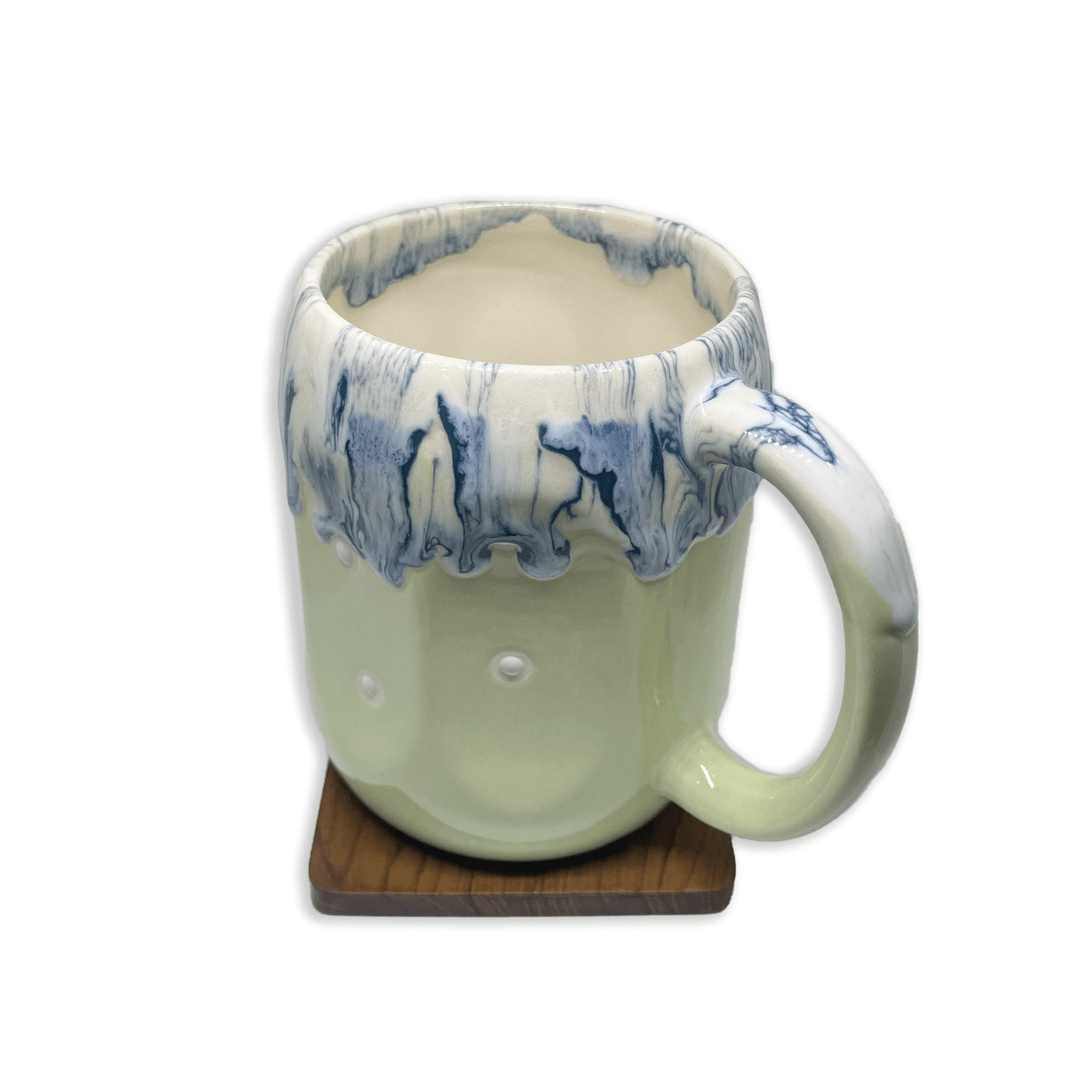 Bhokals Big Dots Print Green Coffee Mug