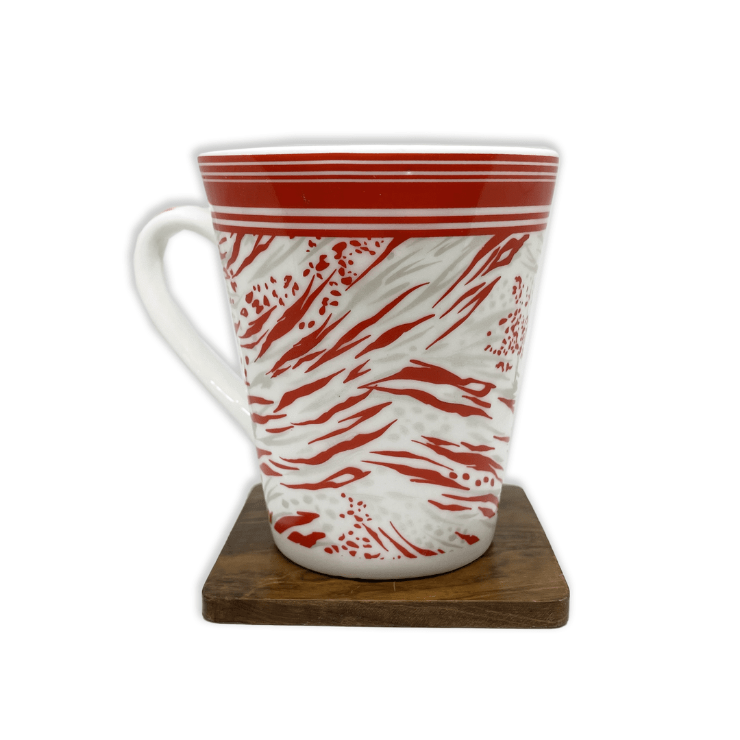 Bhokals Red Texture White Coffee Mug