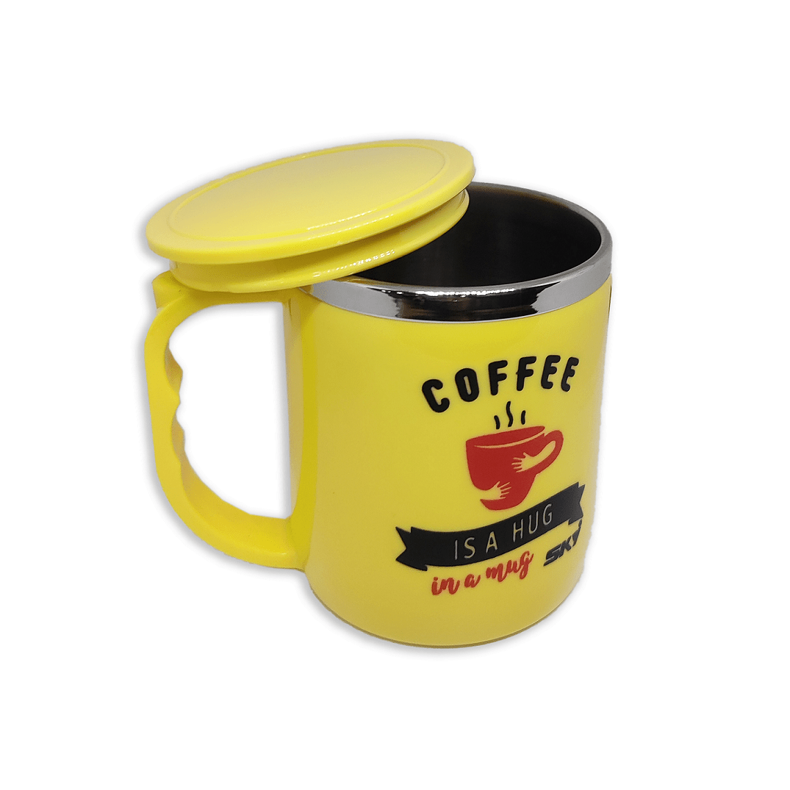 Jolly Steel Small Yellow Coffee Mug