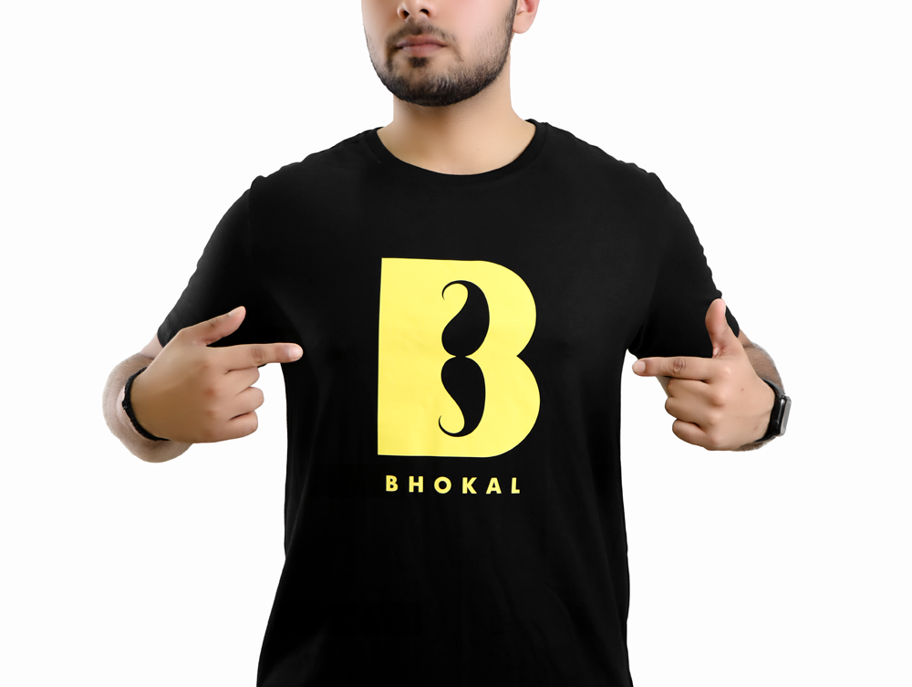 Big B Printed Round Neck Cotton Men T-Shirt