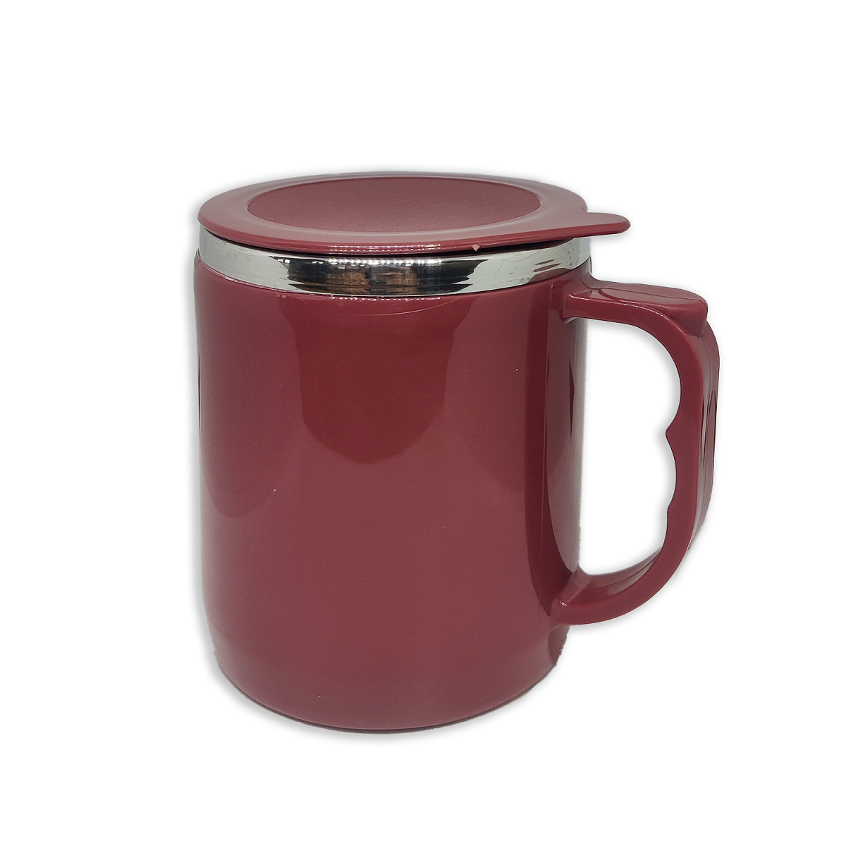 Jolly Steel Big Maroon Coffee Mug