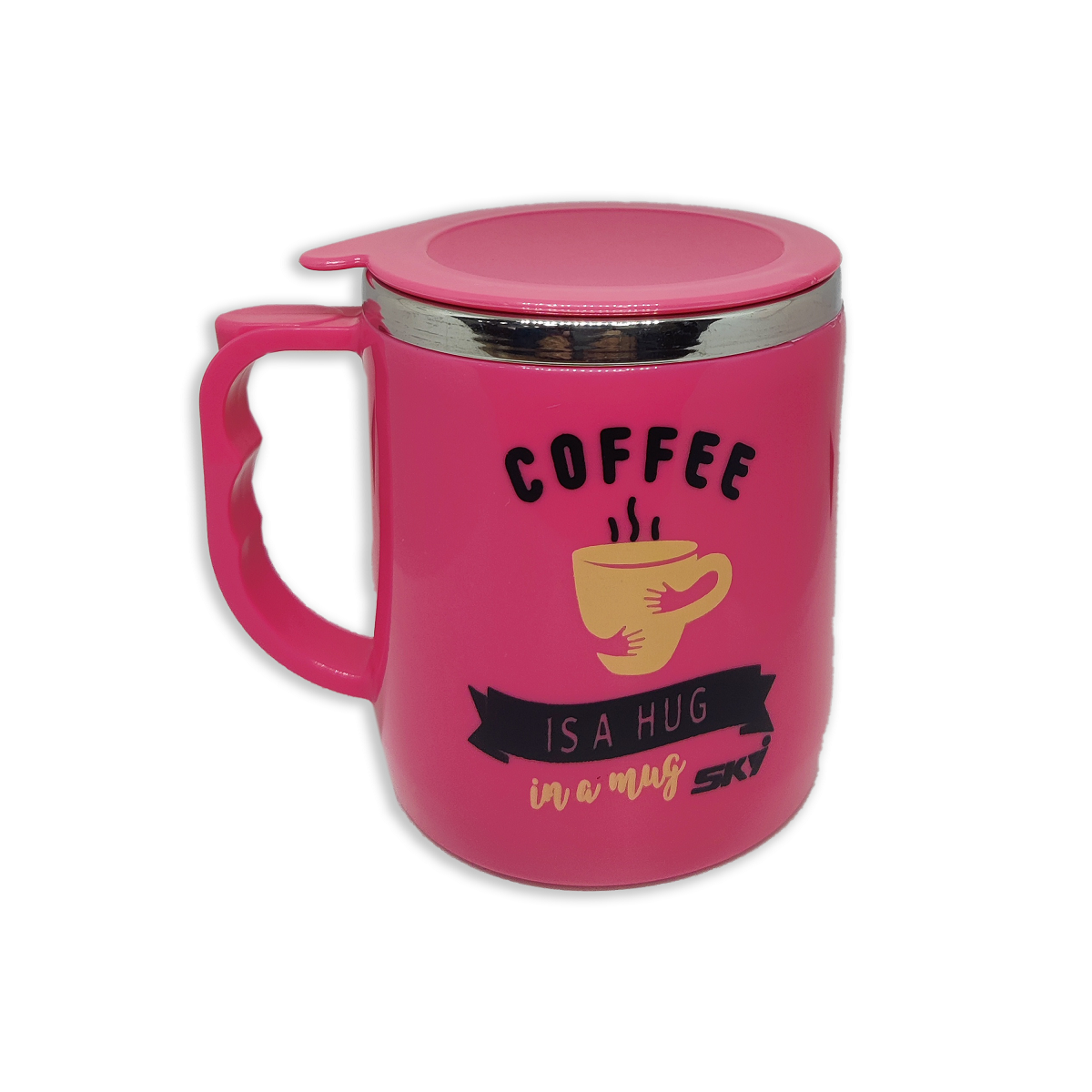 Jolly Steel Small Pink Coffee Mug