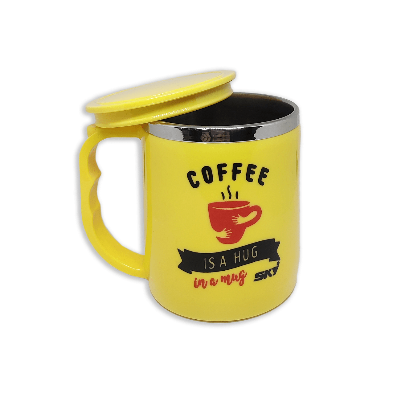 Jolly Steel Small Yellow Coffee Mug