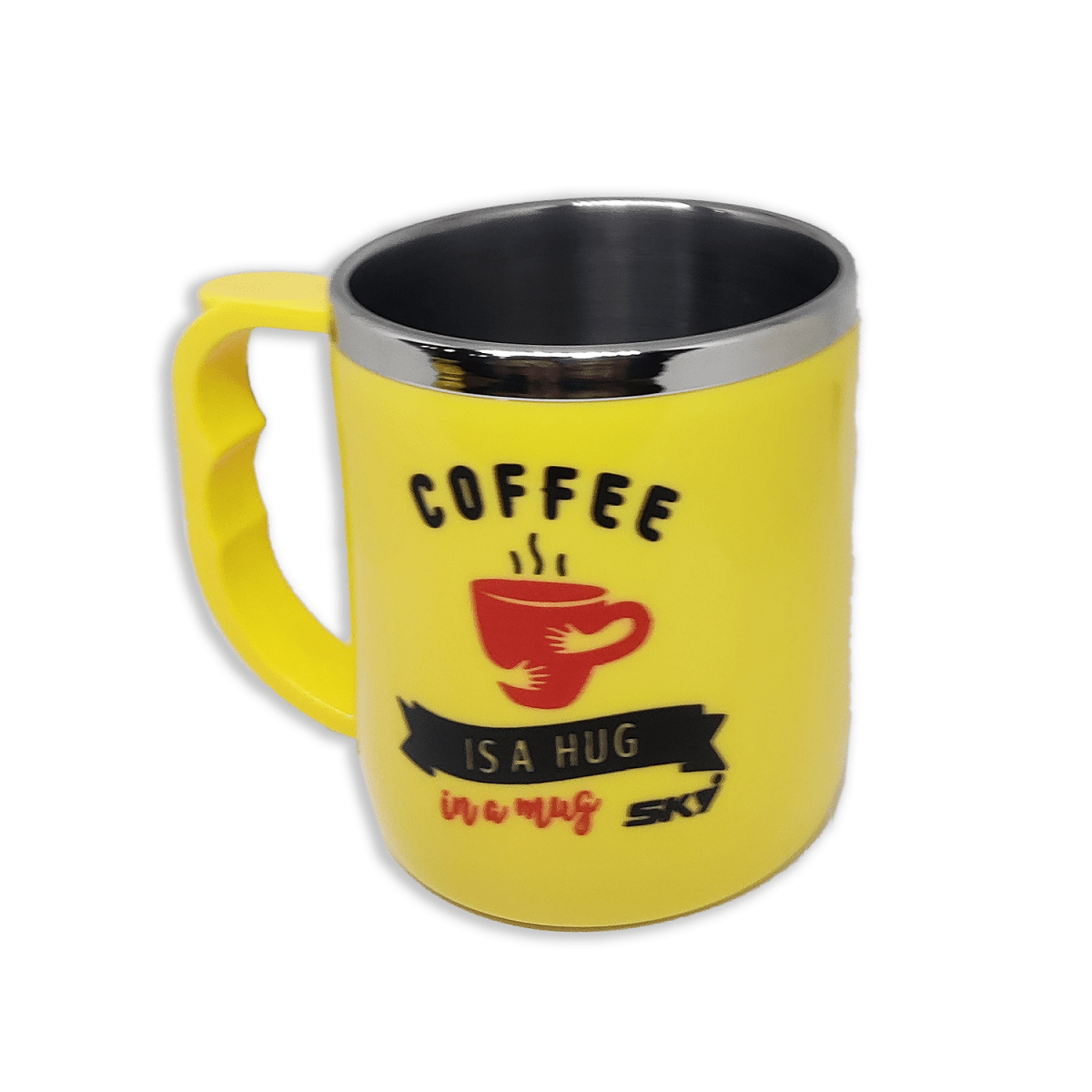 Jolly Steel Small Yellow Coffee Mug