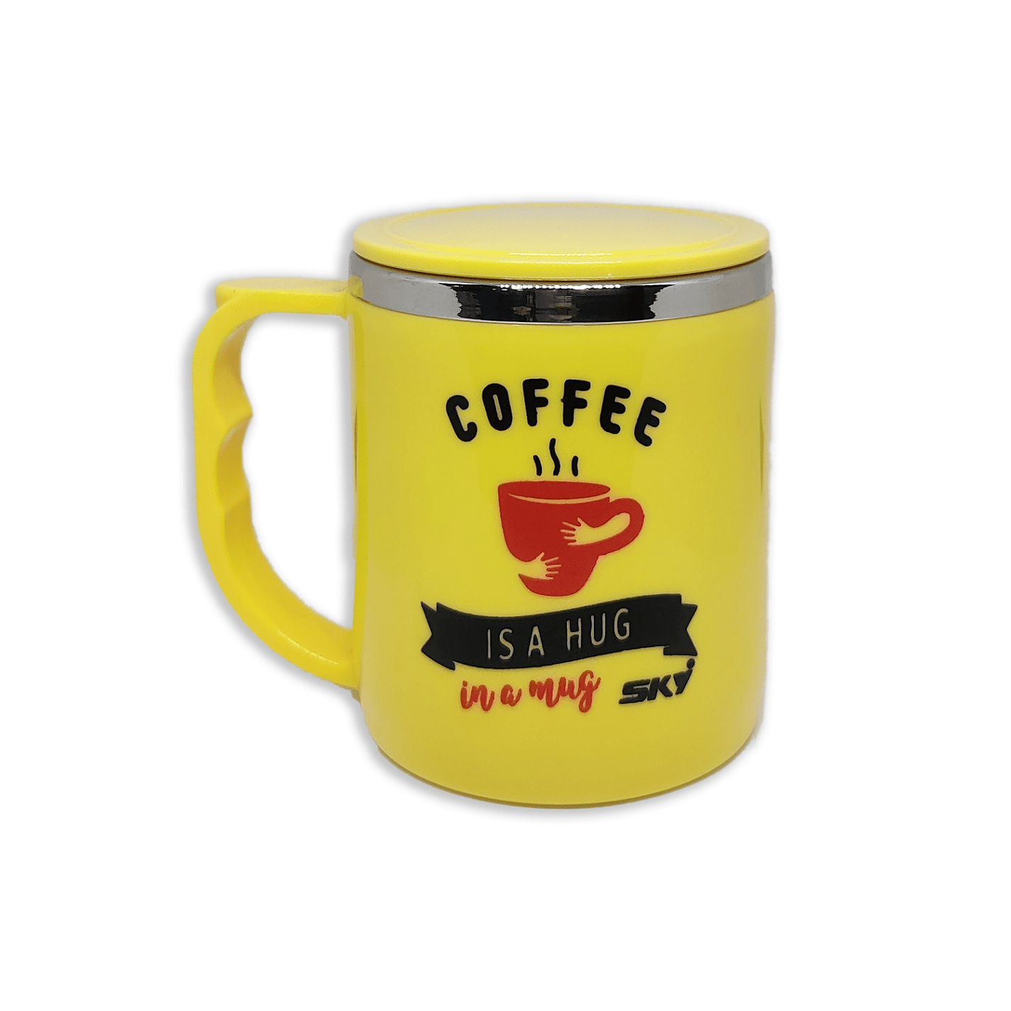 Jolly Steel Small Yellow Coffee Mug