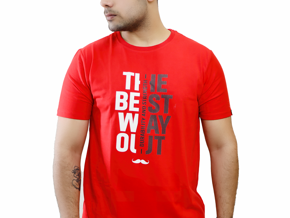 The Best Way Out Printed Round Neck Cotton Men T-Shirt