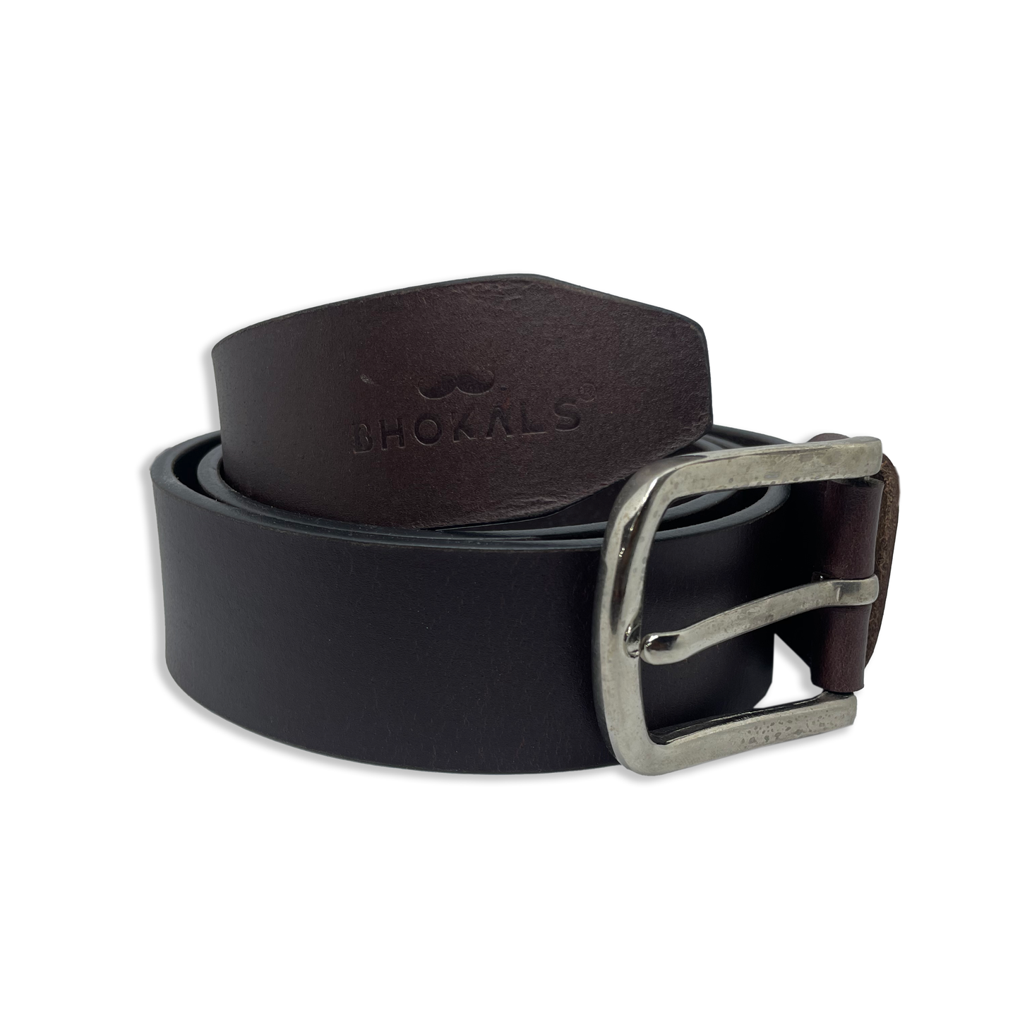 Bhokals Men Brown Casual Leather Belt